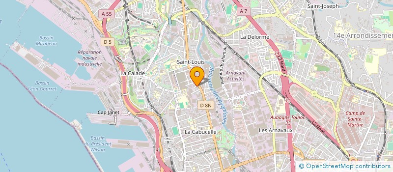 localisation de l'entreprise LES DOCKS DU LEVANT à MARSEILLE
