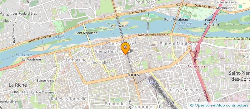 localisation de l'entreprise LES DOCS DU CENTRE  TOURS