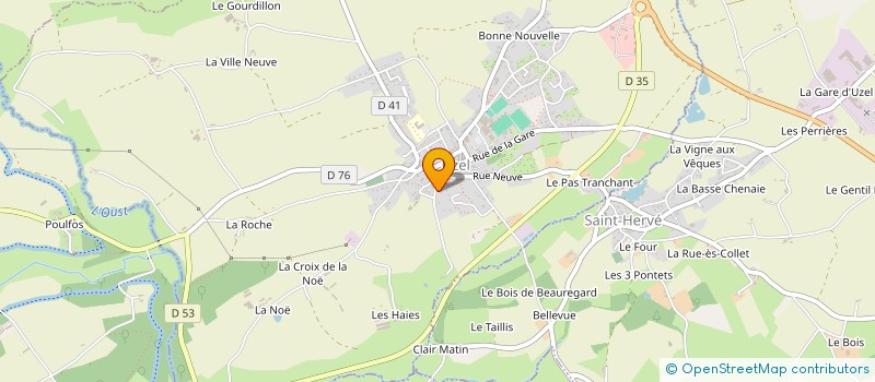 localisation de l'entreprise LES DODOS DE DOLO  UZEL