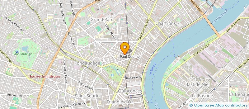 localisation de l'entreprise LES DOGES  BORDEAUX