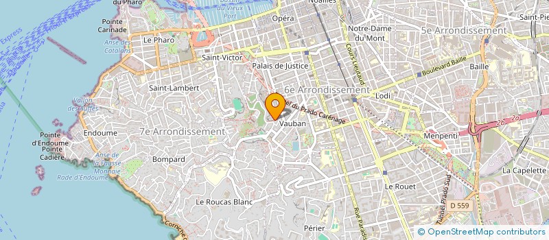 localisation de l'entreprise LES DOGES à MARSEILLE 6