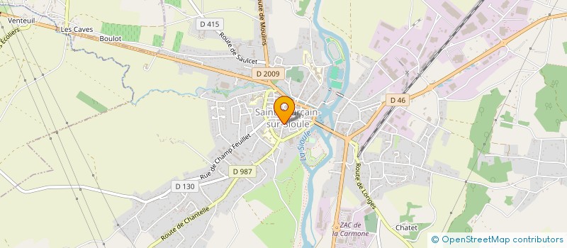 localisation de l'entreprise LES DOGGYCHOU à SAINT-POURCAIN-SUR-SIOULE