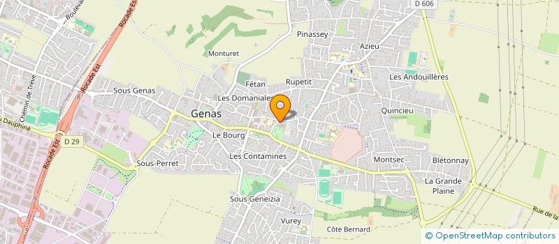 localisation de l'entreprise LES DOIGTS AGILES à GENAS