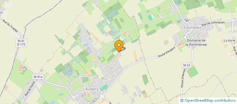 localisation de l'entreprise LES DOIGTS D OR à AUBERS