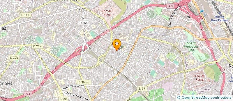 localisation de l'entreprise LES DOIGTS D'OR à MONTREUIL
