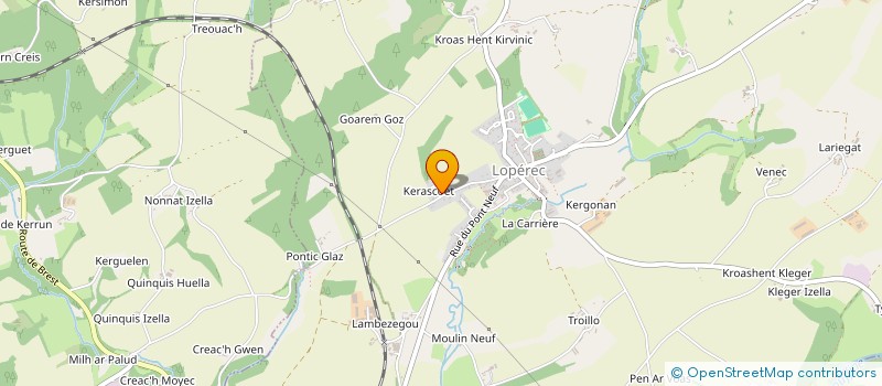 localisation de l'entreprise LES DOIGTS DE FEE  LOPEREC