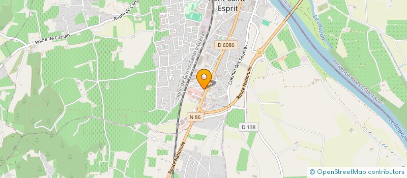 localisation de l'entreprise LES DOIGTS DE FEE  PONT-SAINT-ESPRIT