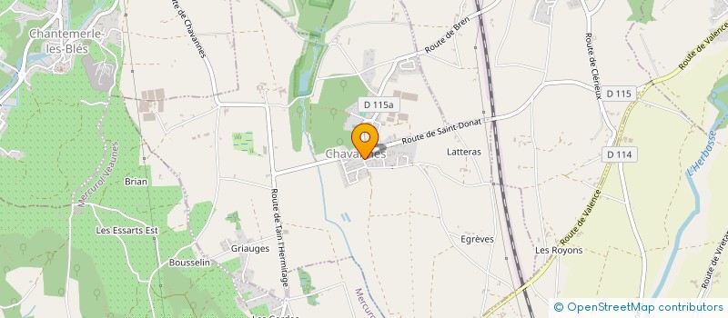 localisation de l'entreprise LES DOIGTS DE FEES  CLERIEUX