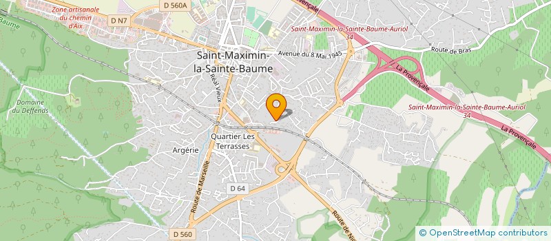 localisation de l'entreprise LES DOIGTS DE FEES à SAINT-MAXIMIN-LA-SAINTE-BAUME