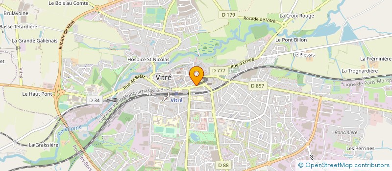 localisation de l'entreprise LES DOLMENS  VITRE