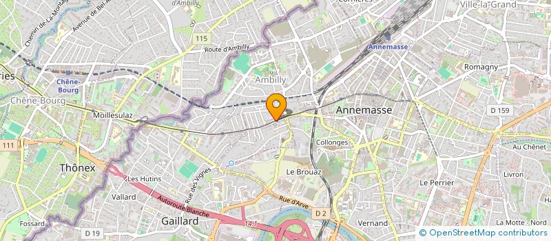 localisation de l'entreprise LES DOM 2  AMBILLY