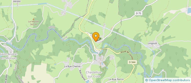 localisation de l'entreprise LES DOMAINES  CHASTELLUX-SUR-CURE