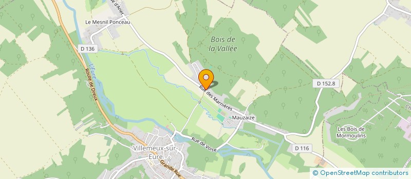 localisation de l'entreprise LES DOMAINES CREATIFS SERVICES  LE MESNIL-SAINT-DENIS