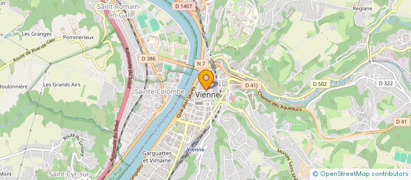 localisation de l'entreprise LES DOMAINES DE BACCHUS à VIENNE