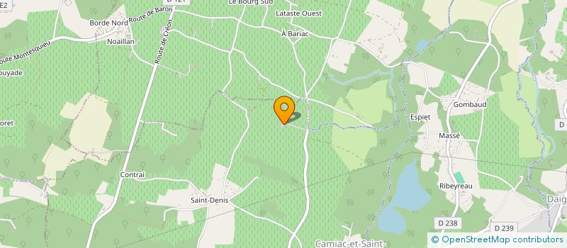 localisation de l'entreprise LES DOMAINES DE BEAUSEJOUR  SAINT-JEAN-DE-BLAIGNAC