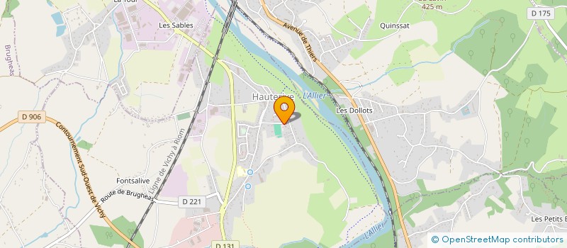localisation de l'entreprise LES DOMAINES DE L'ETRE à HAUTERIVE