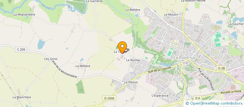 localisation de l'entreprise LES DOMAINES DU FIEF DE LA VIE  LE POIRE-SUR-VIE