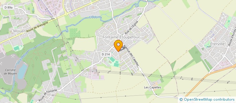 localisation de l'entreprise LES DOMAINES DU SENTIER  FONTAINE-ETOUPEFOUR