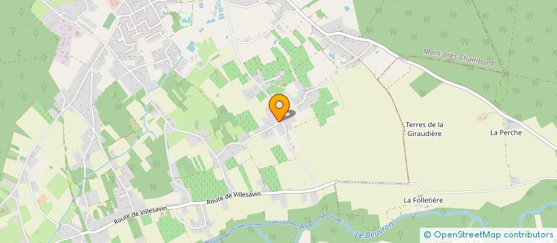 localisation de l'entreprise LES DOMENGETS  MONT-PRES-CHAMBORD