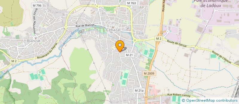 localisation de l'entreprise LES DOMES  CEBAZAT