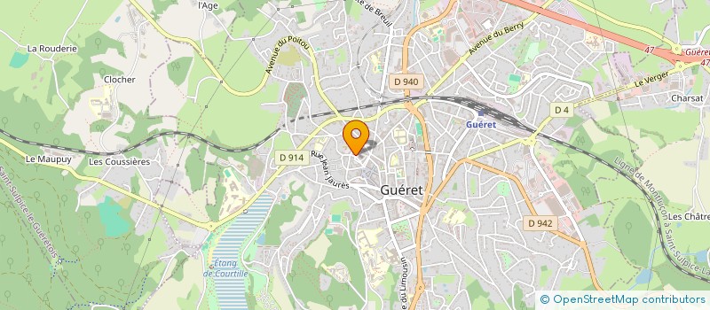 localisation de l'entreprise LES DOMES DU MAUPUY à GUERET