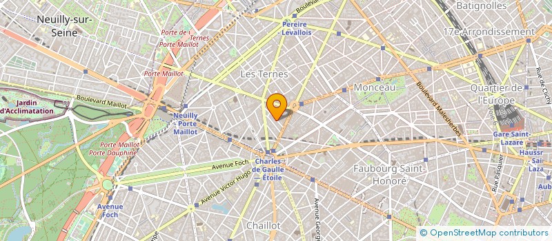 localisation de l'entreprise LES DOMICILIES DE L'ETOILE  PARIS