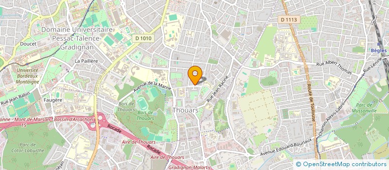 localisation de l'entreprise LES DOMINOS VERLAINE  TALENCE