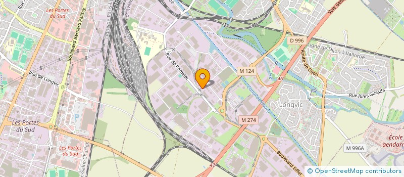 localisation de l'entreprise LES DOUANES  LONGVIC