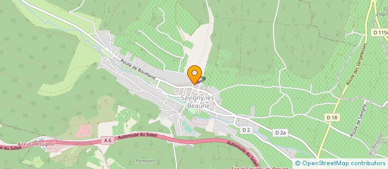 localisation de l'entreprise LES DOUCETTES  SAVIGNY-LES-BEAUNE