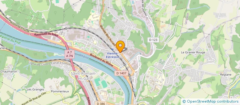 localisation de l'entreprise LES DOUCEURS D'ESTRESS à VIENNE