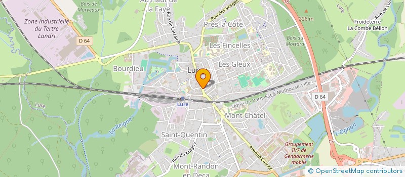 localisation de l'entreprise LES DOUCEURS D'L&A  LURE