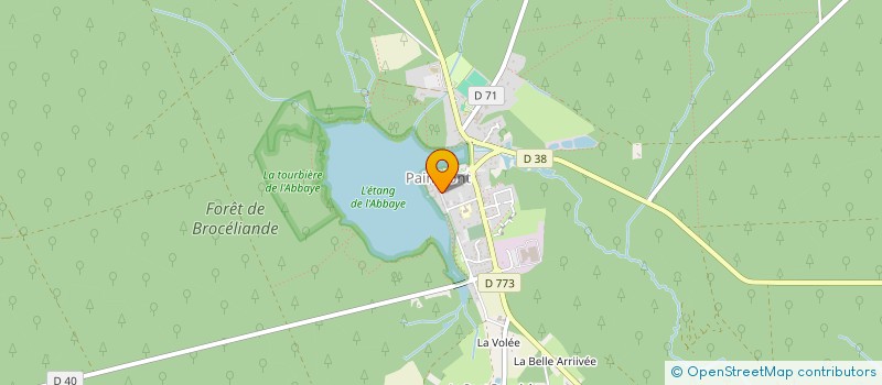 localisation de l'entreprise LES DOUCEURS DE BROCELIANDE  PAIMPONT