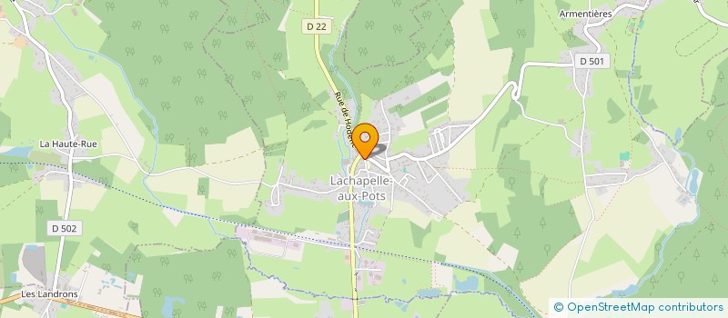 localisation de l'entreprise LES DOUCEURS DE LA CHAPELLE  LACHAPELLE-AUX-POTS