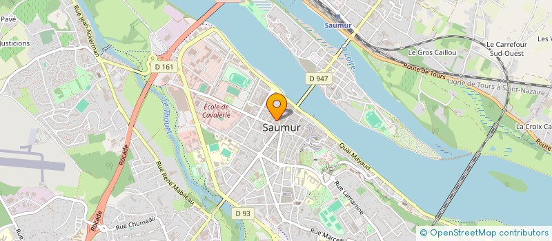 localisation de l'entreprise LES DOUCEURS DE LOIRE  SAUMUR