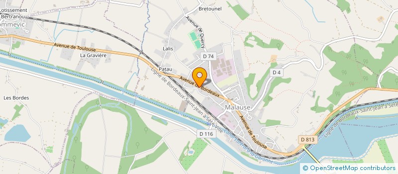 localisation de l'entreprise LES DOUCEURS DE MALAUSE  MALAUSE