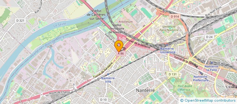 localisation de l'entreprise LES DOUCEURS DE NANTERRE  NANTERRE