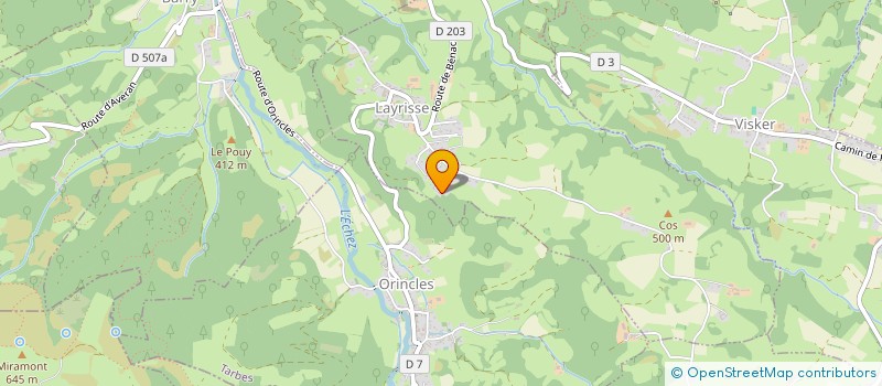 localisation de l'entreprise LES DOUCEURS DES PYRENEES  LAYRISSE