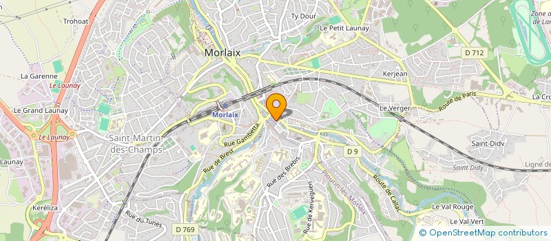 localisation de l'entreprise LES DOUCEURS DU PALAIS à MORLAIX