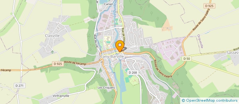 localisation de l'entreprise LES DOUCEURS NORMANDES à CANY-BARVILLE