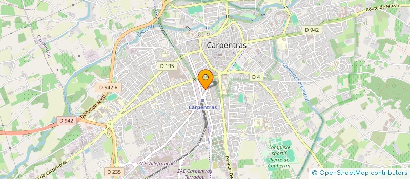 localisation de l'entreprise LES DOUCHES LAPIERRE  CARPENTRAS
