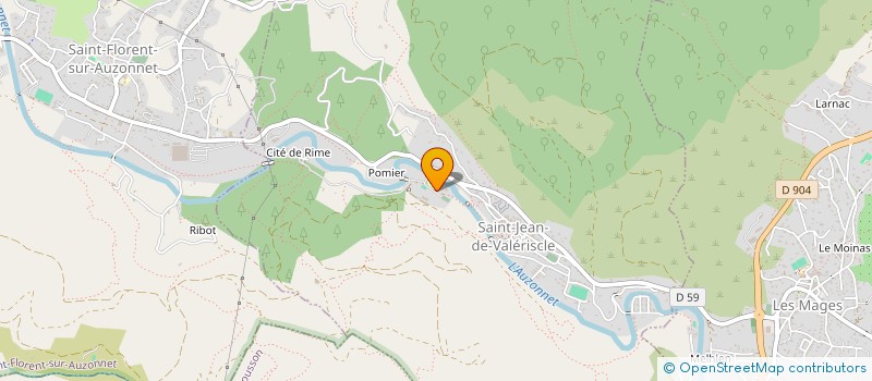 localisation de l'entreprise LES DOUDOUCHOUX  SAINT-JEAN-DE-VALERISCLE