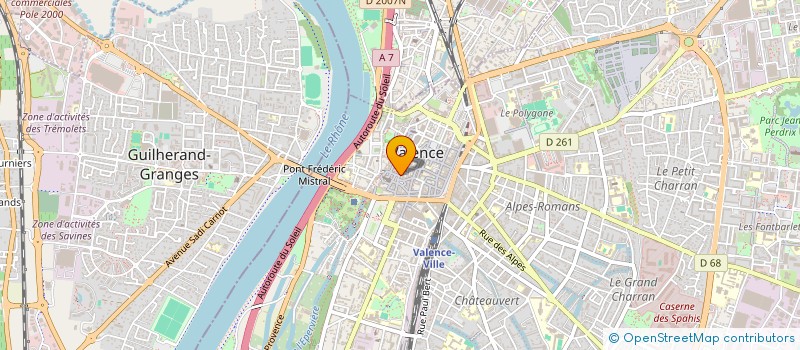 localisation de l'entreprise LES DOUDOUS à VALENCE