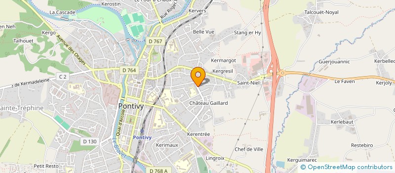 localisation de l'entreprise LES DOUDOUS PONDI  PONTIVY