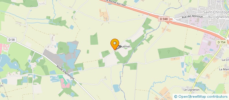 localisation de l'entreprise LES DOUEMES à CHALLANS