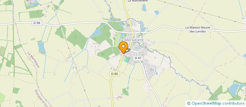 localisation de l'entreprise LES DOUILL'ARTISTES.  LA MERLATIERE