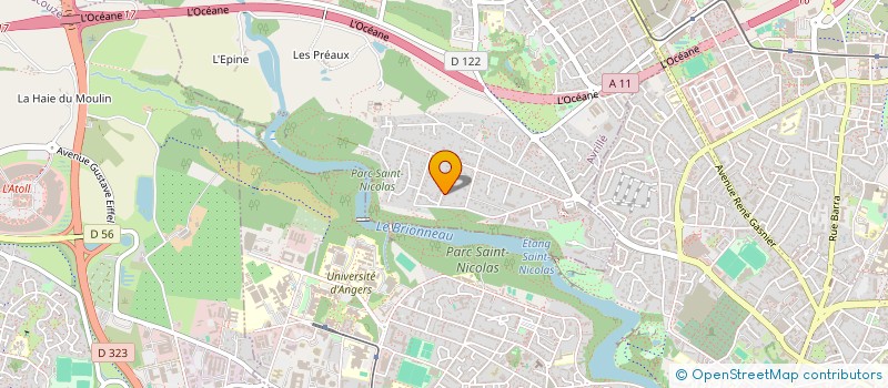 localisation de l'entreprise LES DOUVES  AVRILLE