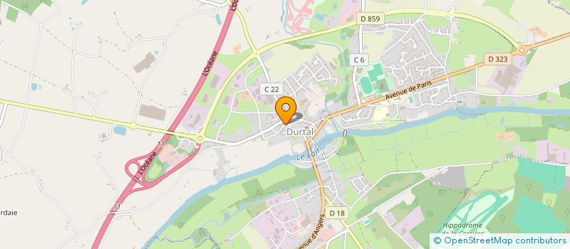 localisation de l'entreprise LES DOUVES  DURTAL