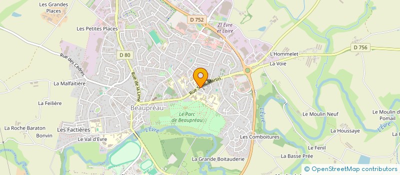 localisation de l'entreprise LES DOUX HOMMES à BEAUPREAU-EN-MAUGES