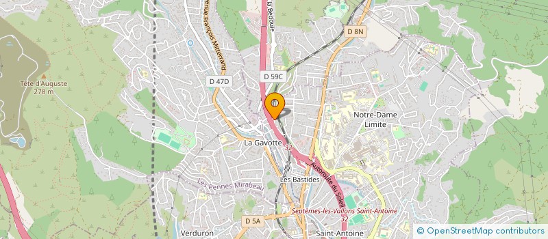 localisation de l'entreprise LES DOUZE à MARSEILLE