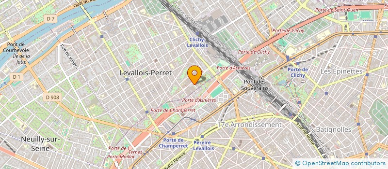 localisation de l'entreprise LES DOUZE DE PARIS à LEVALLOIS-PERRET